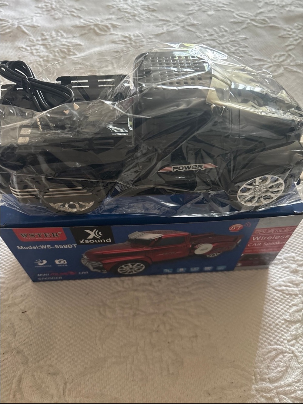WSTER XSound WS-558BT Blavk Mini Car Bluetooth Speaker